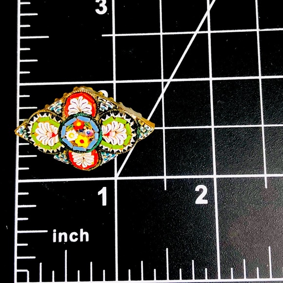 Vintage Antique micro mosaic brooch - Picture 6 of 6